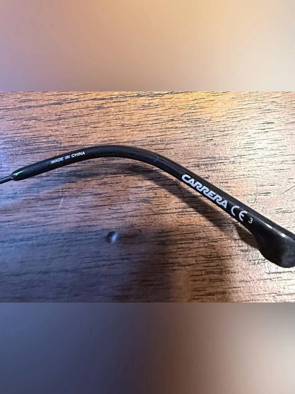 Carrera Black Frame Sunglasses with Brown Lenses